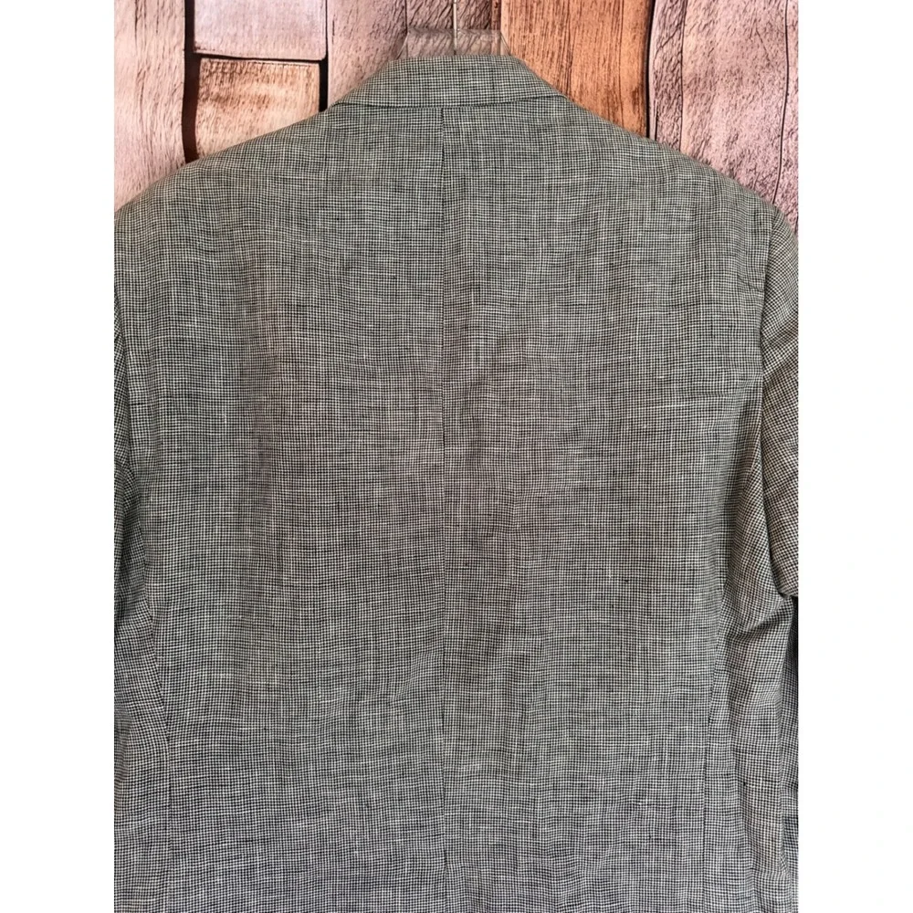 Lauren‎ Ralph Lauren Men's 42R Linen Houndstooth Sport Coat Blazer NWT